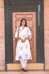 Arihantam Lavender Whisper 2-Piece Kurti Set