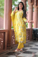 Arihantam Sunshine Bloom 3-Piece Anarkali Set